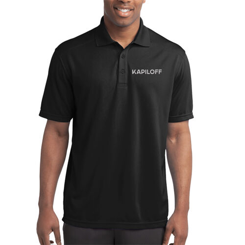 Micro-Mesh Polo (Black/Dark Grey) Thumbnail